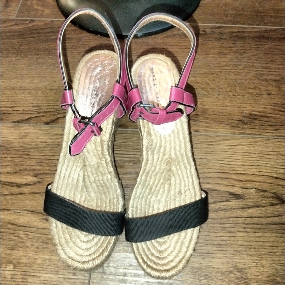 Marc by Marc Jacobs black and red espadrilles sz 40 - Picture 4 of 7